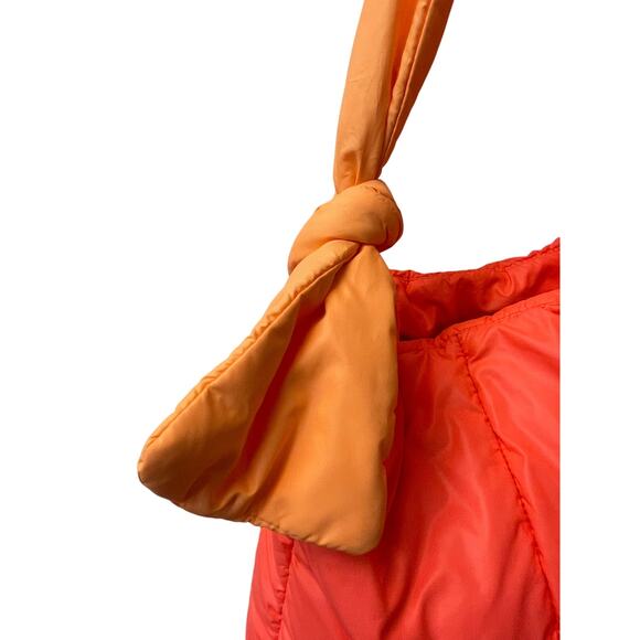 Caraa Sport Fractus Water Resistant Nylon Tote in Neon Orange & Pink - Picture 4 of 6